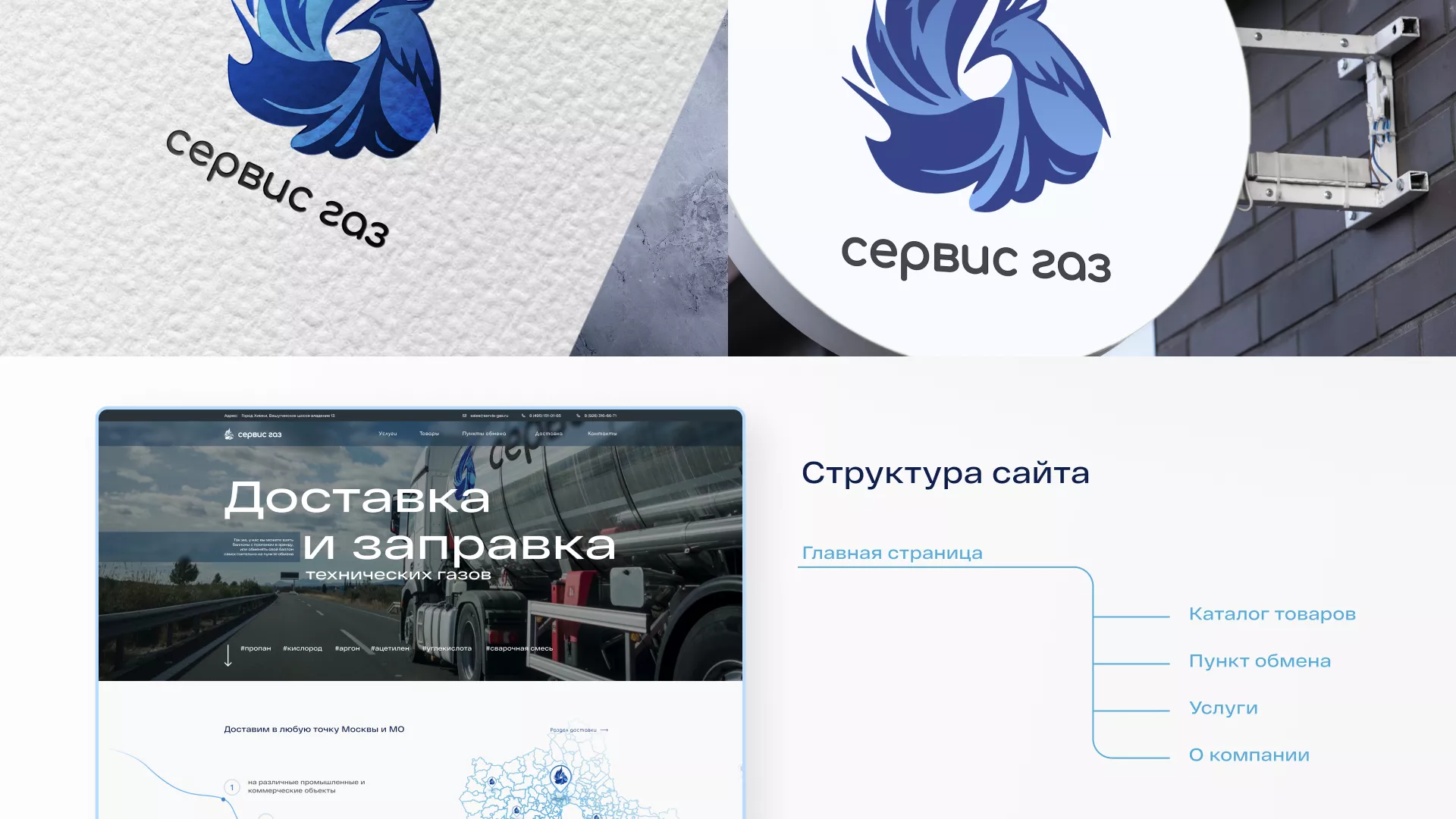 Создание сайта компании «Сервис газ» в Усолье-Сибирском