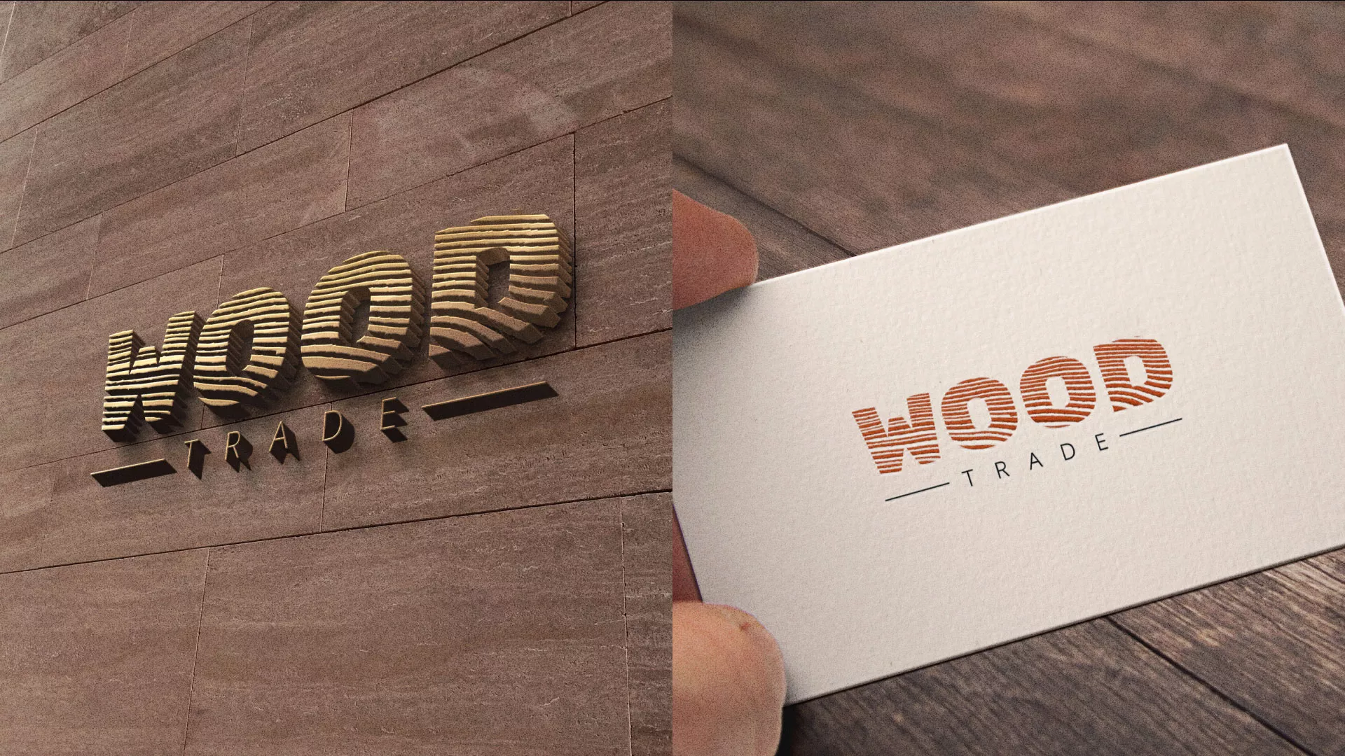 Разработка логотипа для компании «Wood Trade» в Усолье-Сибирском